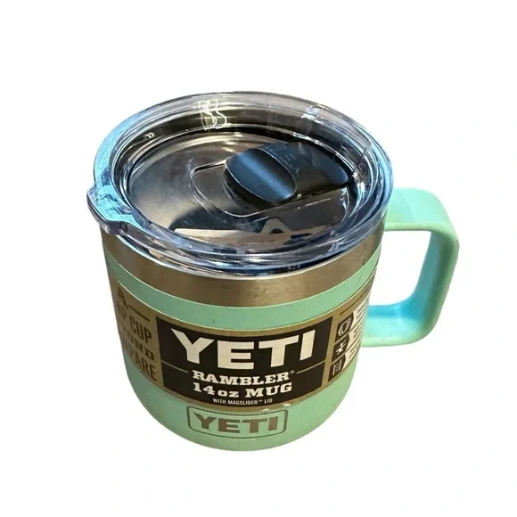 YETI 14oz Stackable Rambler Mug in seafoam - Picture 2 of 5